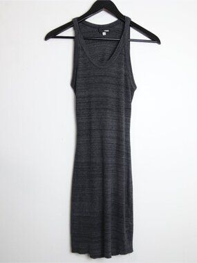 Aritzia Wilfred Free Yasmin Open Back Dress in Heather Grey Size Medium